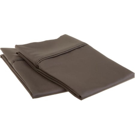 Impressions By Luxor Treasures Egyptian Cotton 1200 Thread Count Solid Pillowcase Set King-Charcoal 1200KGPC SLCHR